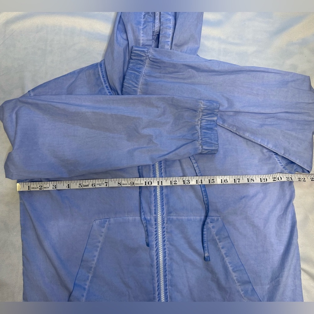 PLOUMANAC’H Light‎ Blue Women's Hooded Jacket size Small - Picture 9 of 12